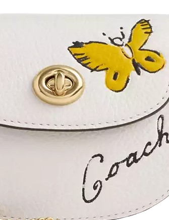 Coach Turnlock Card Case With Sketch Print - Image 2