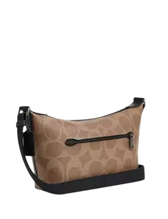 Coach Small Finn Crossbody Bag With Pouch In Maxi Signature Canvas - Image 4