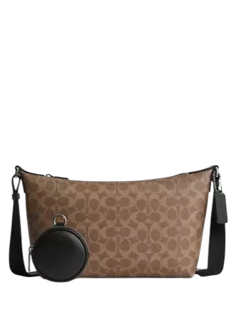 Coach Small Finn Crossbody Bag With Pouch In Signature Canvas