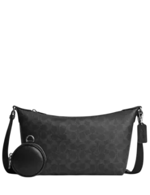 Coach Small Finn Crossbody Bag With Pouch In Signature Canvas