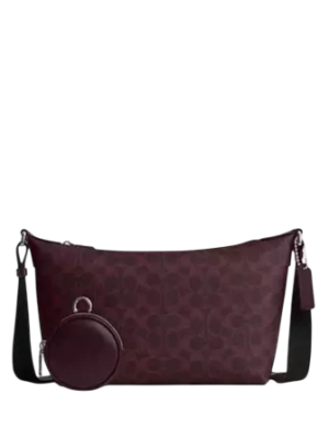 Coach Small Finn Crossbody Bag With Pouch In Signature Canvas