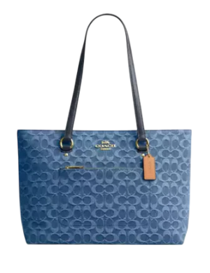 Coach Station Tote Bag In Signature Denim