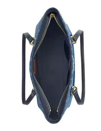 Coach Station Tote Bag In Signature Denim - Image 2