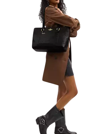 Coach Station Tote Bag In Signature Leather - Image 2