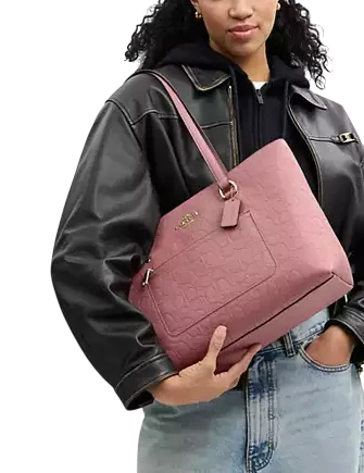 Coach Station Tote Bag In Signature Leather - Image 4