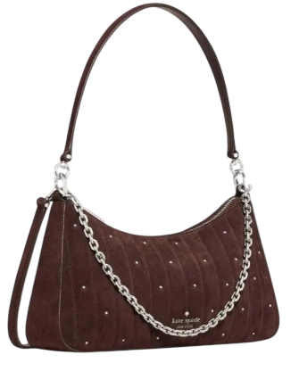 Kate Spade New York Margot Quilted Suede Shoulder Bag - Image 3