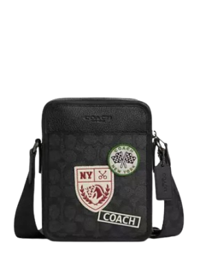 Coach Sullivan Crossbody Bag In Signature Canvas With Patches
