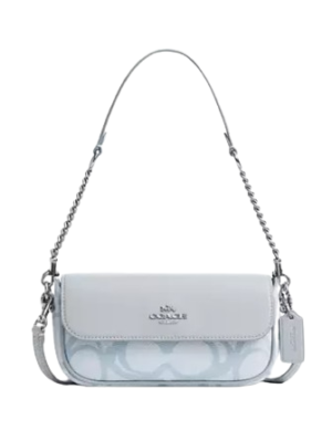 Coach Hailey Flap Bag In Sketch Signature Canvas