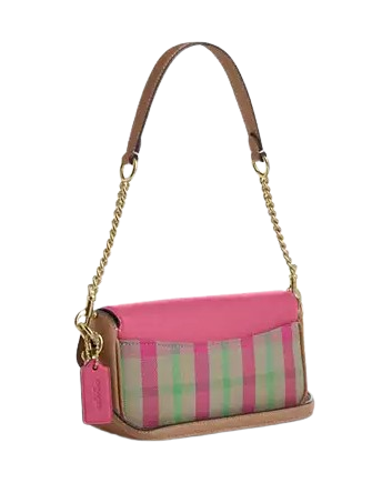 Coach Hailey Flap Bag With Plaid Print - Image 3