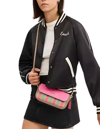 Coach Hailey Flap Bag With Plaid Print - Image 4