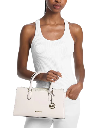Michael Michael Kors Arden Medium Leather Top-Zip Satchel - Image 4