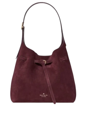Kate Spade New York 454 Suede Belted Large Shoulder Bag