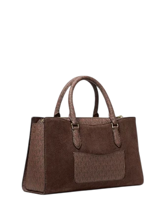 Michael Michael Kors Arden Medium Signature Logo Top-Zip Satchel - Image 3