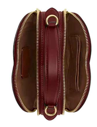 Coach Heart Crossbody Bag In Signature Canvas With Cherry Print - Image 4