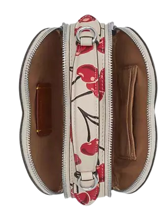 Coach Heart Crossbody Bag With Cherry Print - Image 4