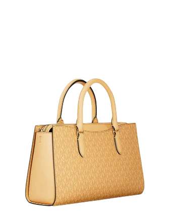 Michael Michael Kors Arden Medium Signature Logo Top-Zip Satchel - Image 3