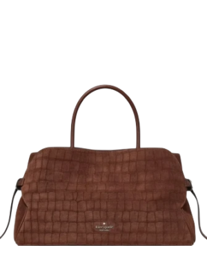 Kate Spade New York Harper Suede Croc Satchel Bag