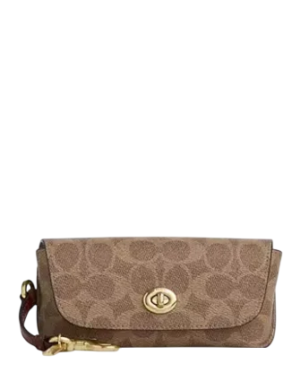 Coach Sunglass Case In Signature Canvas