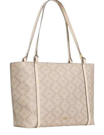 Kate Spade New York Marlowe Spade Flower Coated Canvas Tote Bag - Image 3