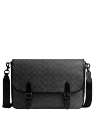 Coach Hitch Messenger Bag In Signature Canvas