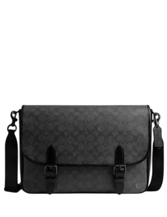 Coach Hitch Messenger Bag In Signature Canvas