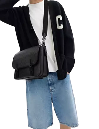 Coach Hitch Messenger Bag In Signature Canvas - Image 2