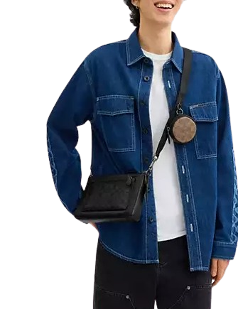 Coach Holden Crossbody In Blocked Signature Canvas - Image 4