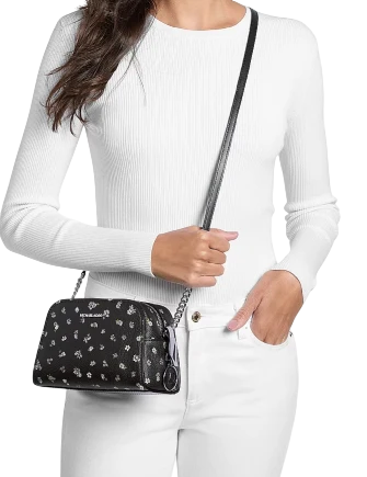 Michael Michael Kors Ashton Extra-Small Floral Printed Camera Crossbody Bag - Image 4