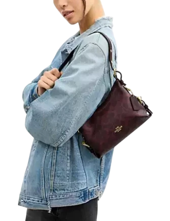 Coach Laurel Shoulder Bag 22 With Buckles In Signature Canvas - Image 2