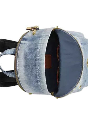 Coach Taylor Small Backpack In Loved Denim - Image 2