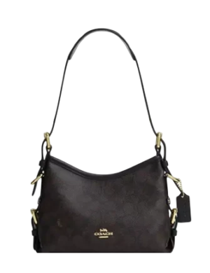 Coach Laurel Shoulder Bag 22 With Buckles In Signature Canvas
