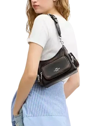 Coach Laurel Shoulder Bag 22 With Pockets In Loved Leather - Image 3