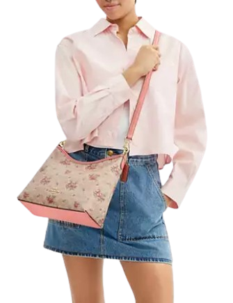Coach Laurel Shoulder Bag In Signature Canvas With Floral Print - Image 4