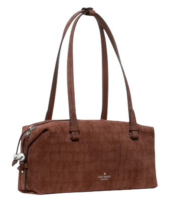 Kate Spade New York Billie Suede Croc Shoulder Bag - Image 3