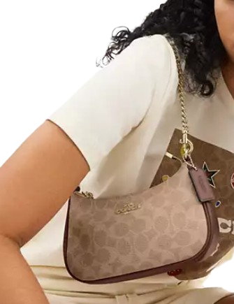 Coach Teri Mini Crossbody Bag In Signature Canvas - Image 2