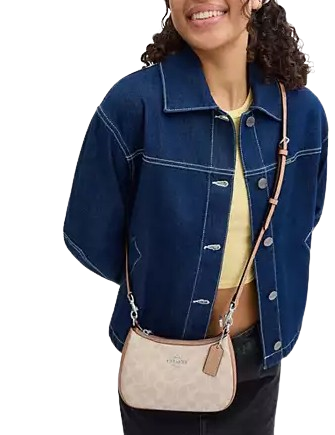 Coach Teri Mini Crossbody Bag In Signature Canvas - Image 4
