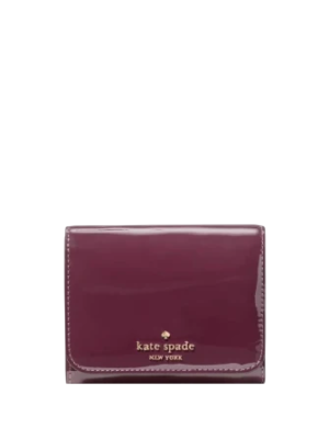 Kate Spade New York Patent Small L-zip Flap Wallet
