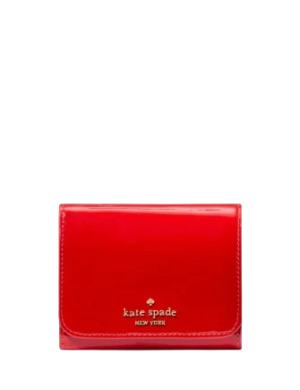 Kate Spade New York Patent Small L-zip Flap Wallet