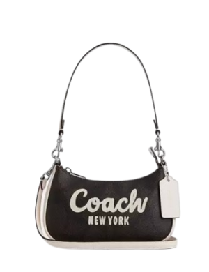 Coach Teri Mini Crossbody Bag In Signature Canvas With Coach Graphic