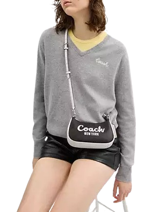 Coach Teri Mini Crossbody Bag In Signature Canvas With Coach Graphic - Image 2