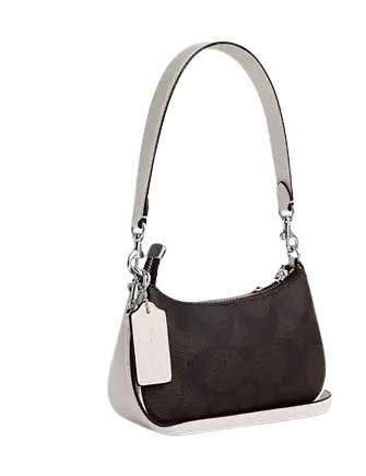 Coach Teri Mini Crossbody Bag In Signature Canvas With Coach Graphic - Image 4
