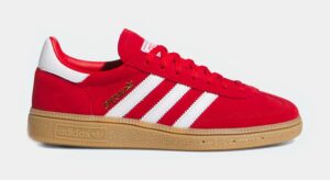 Handball Spezial Womens Lifestyle Shoes (Better Scarlet/White/Gold Metallic)