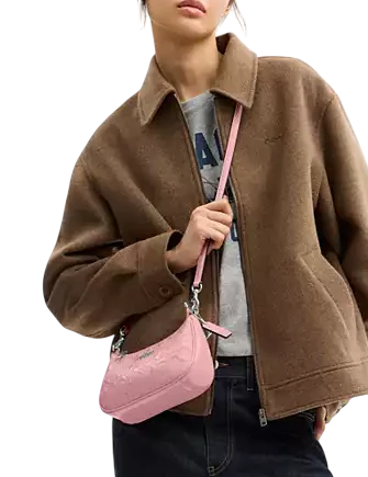Coach Teri Mini Crossbody Bag In Signature Leather With Heart Charm - Image 4