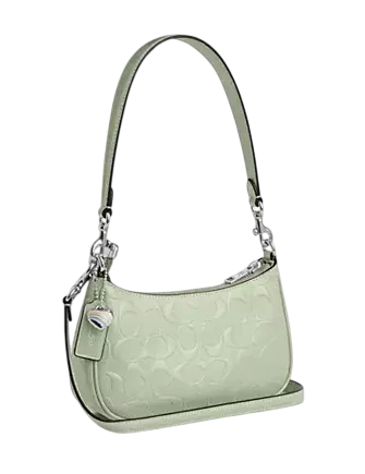 Coach Teri Mini Crossbody Bag In Signature Leather With Heart Charm - Image 3
