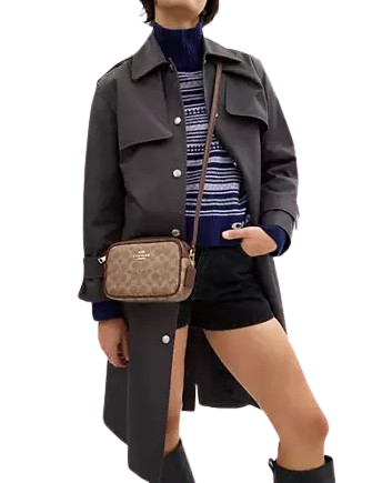 Coach Mini Jamie Camera Bag In Signature Canvas - Image 4