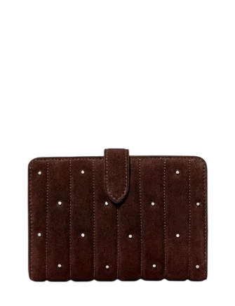 Kate Spade New York Quilted Suede Medium Bifold Wallet - Image 2