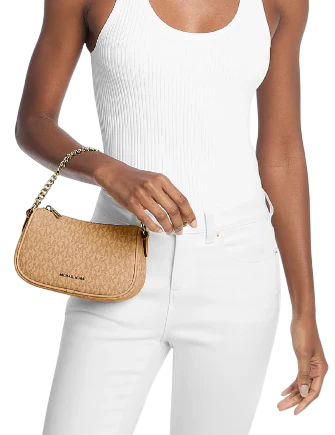 Michael Michael Kors Carmela Small Signature Logo Convertible Crossbody Bag - Image 3