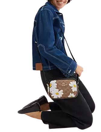 Coach Mini Jamie Camera Bag In Signature Canvas With Floral Print - Image 4