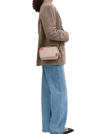 Coach Mini Jamie Camera Bag In Signature Canvas With Lips Print - Image 2