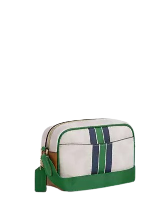 Coach Mini Jamie Camera Bag In Signature Canvas With Varsity Stripe - Image 3